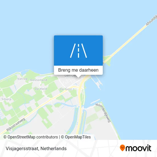 Visjagersstraat kaart