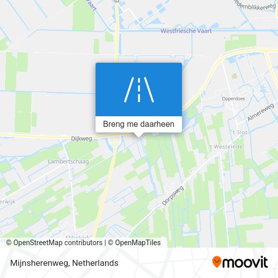 Mijnsherenweg kaart