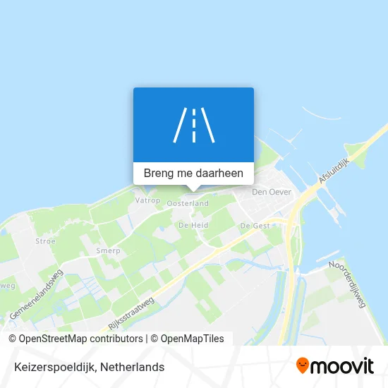Keizerspoeldijk kaart