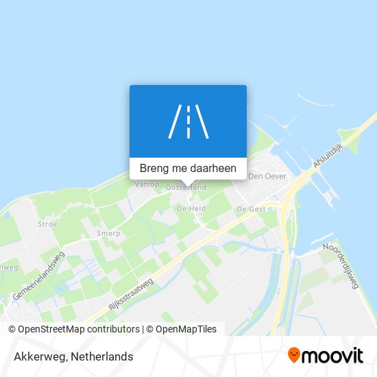 Akkerweg kaart