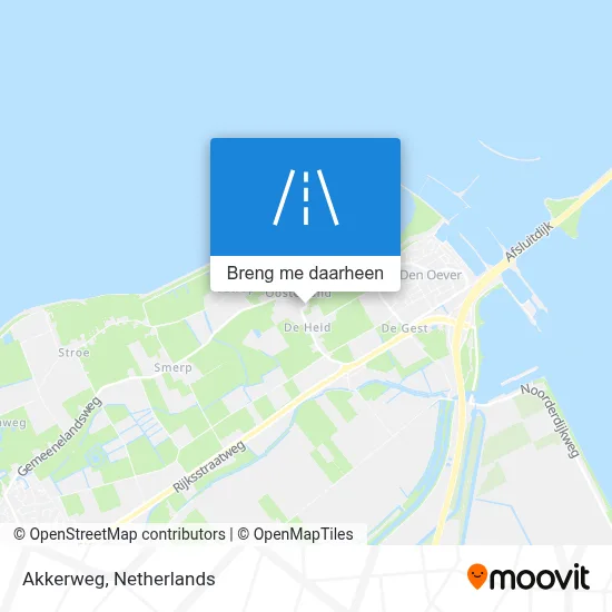 Akkerweg kaart