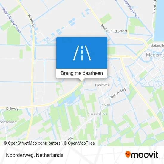 Noorderweg kaart