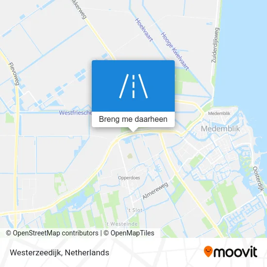 Westerzeedijk kaart