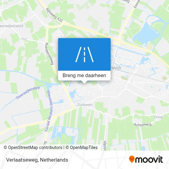 Verlaatseweg kaart