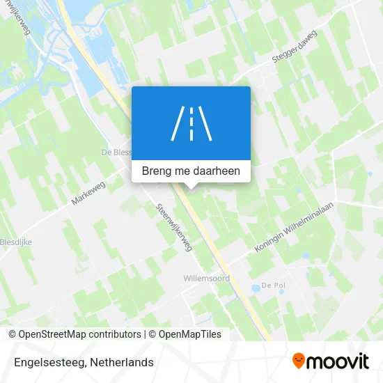 Engelsesteeg kaart
