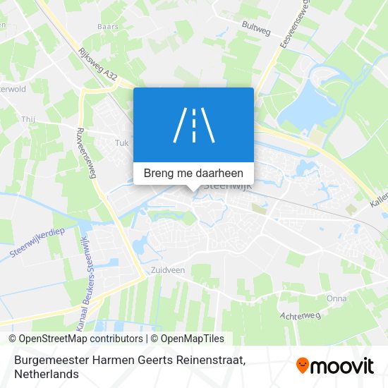 Burgemeester Harmen Geerts Reinenstraat kaart