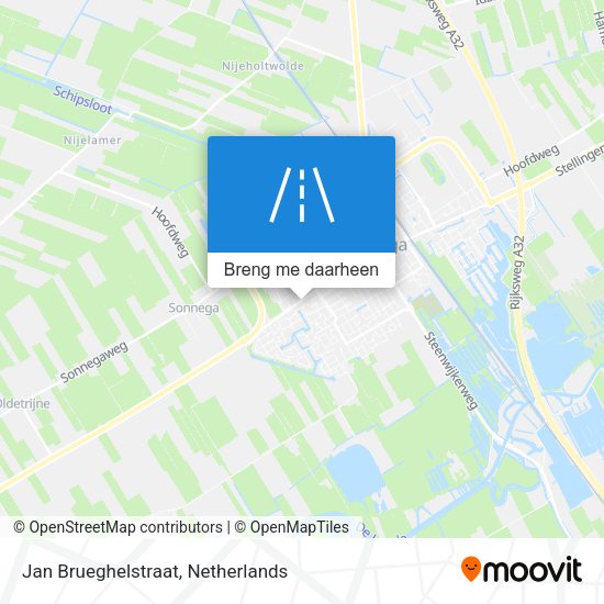 Jan Brueghelstraat kaart