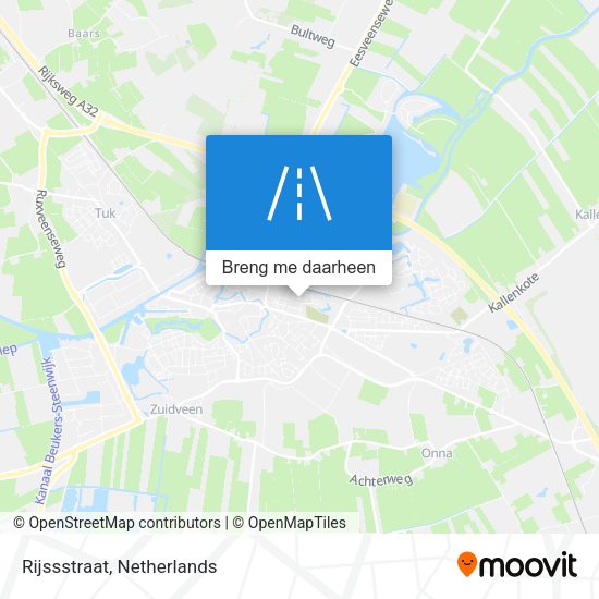 Rijssstraat kaart