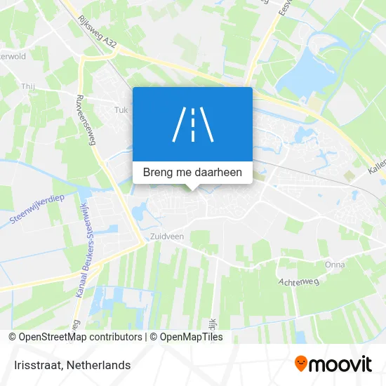 Irisstraat kaart