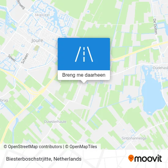 Biesterboschstrjitte kaart