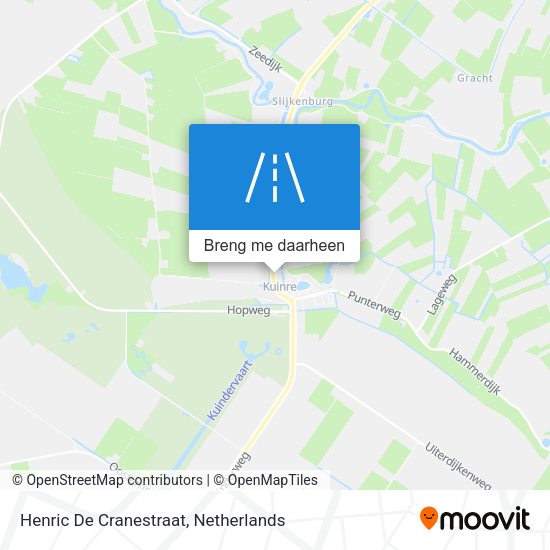 Henric De Cranestraat kaart