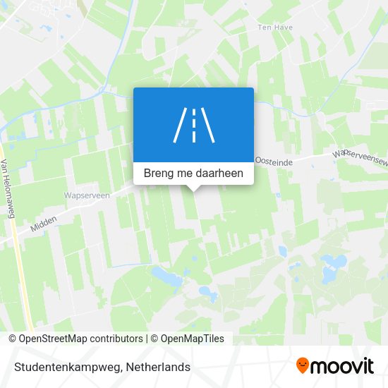 Studentenkampweg kaart