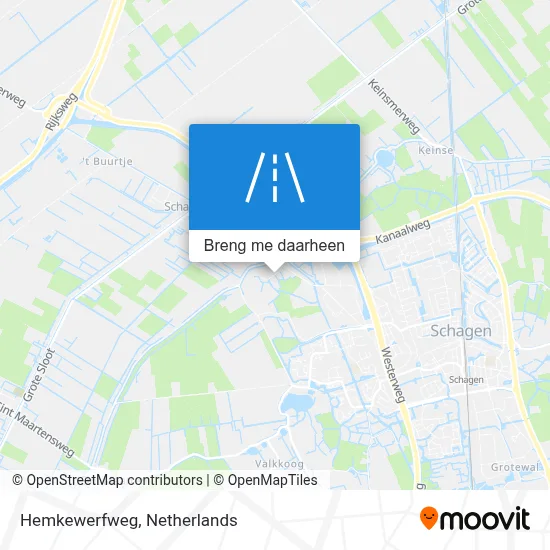 Hemkewerfweg kaart