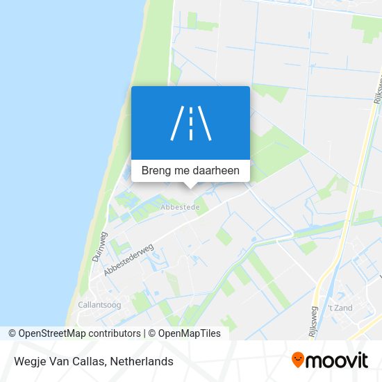 Wegje Van Callas kaart