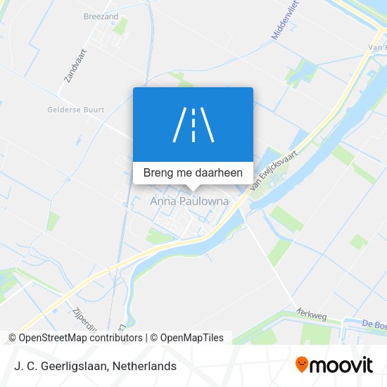 J. C. Geerligslaan kaart