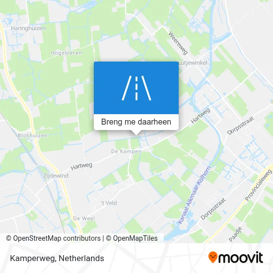Kamperweg kaart