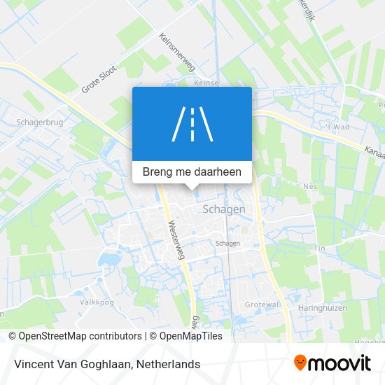 Vincent Van Goghlaan kaart