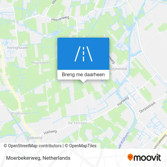 Moerbekerweg kaart