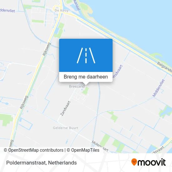 Poldermanstraat kaart