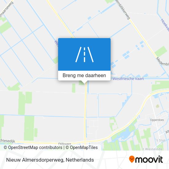 Nieuw Almersdorperweg kaart
