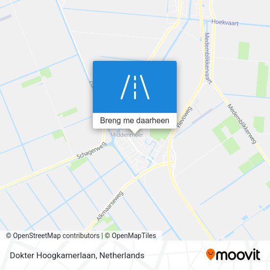 Dokter Hoogkamerlaan kaart