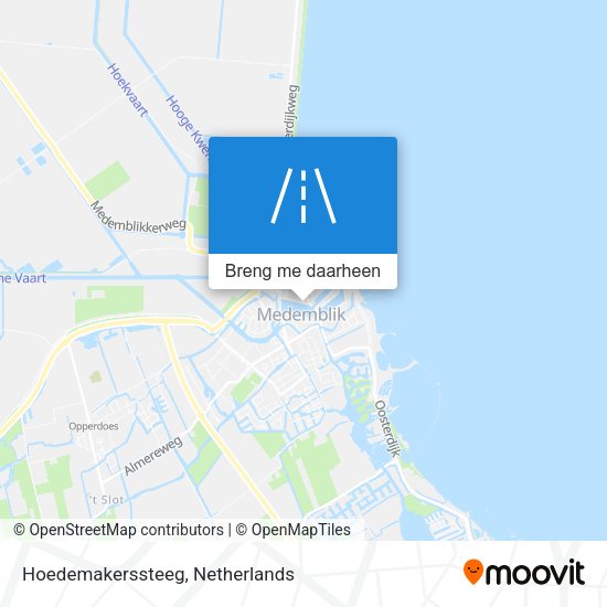 Hoedemakerssteeg kaart
