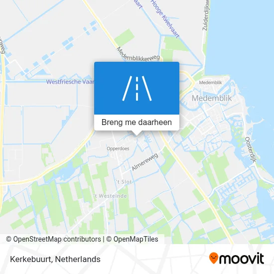 Kerkebuurt kaart