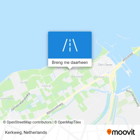 Kerkweg kaart