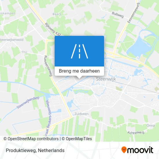 Produktieweg kaart