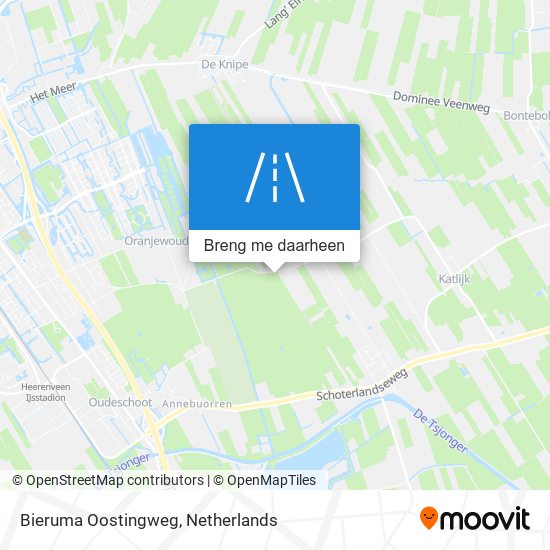 Bieruma Oostingweg kaart