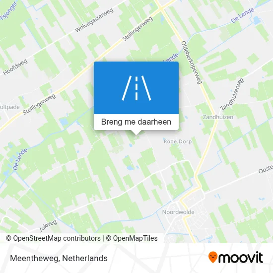 Meentheweg kaart