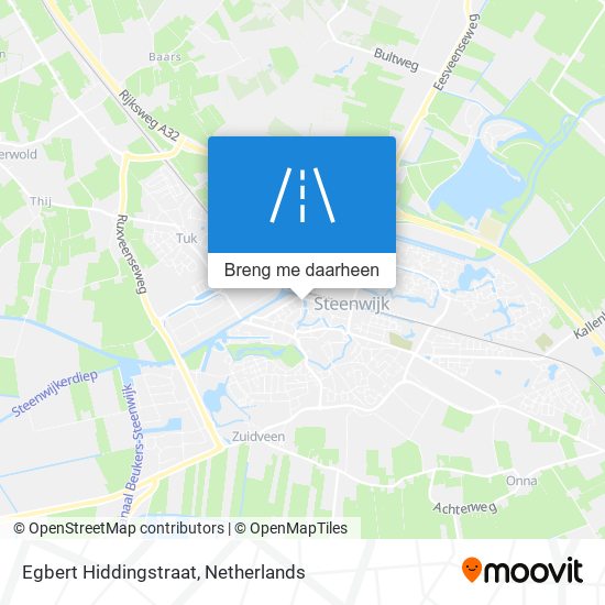 Egbert Hiddingstraat kaart