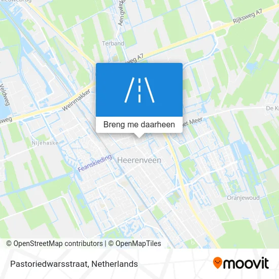 Pastoriedwarsstraat kaart