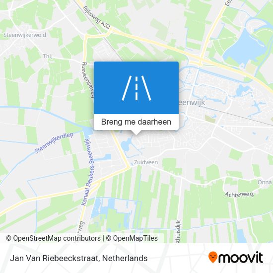 Jan Van Riebeeckstraat kaart