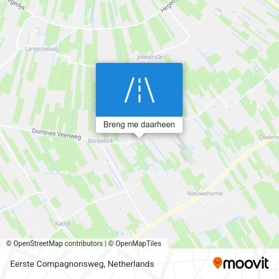 Eerste Compagnonsweg kaart
