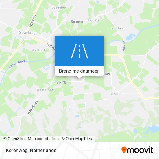 Korenweg kaart