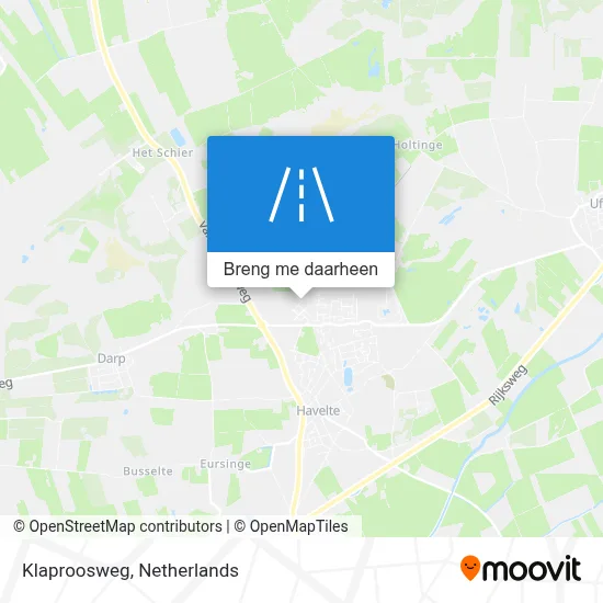 Klaproosweg kaart