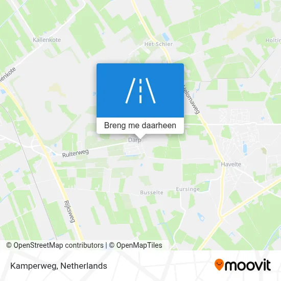 Kamperweg kaart