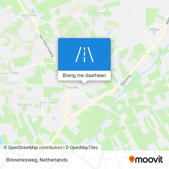 Binnenesweg kaart