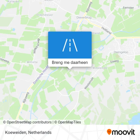Koeweiden kaart