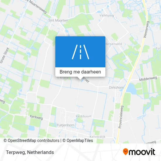 Terpweg kaart