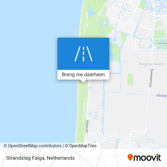 Strandslag Falga kaart