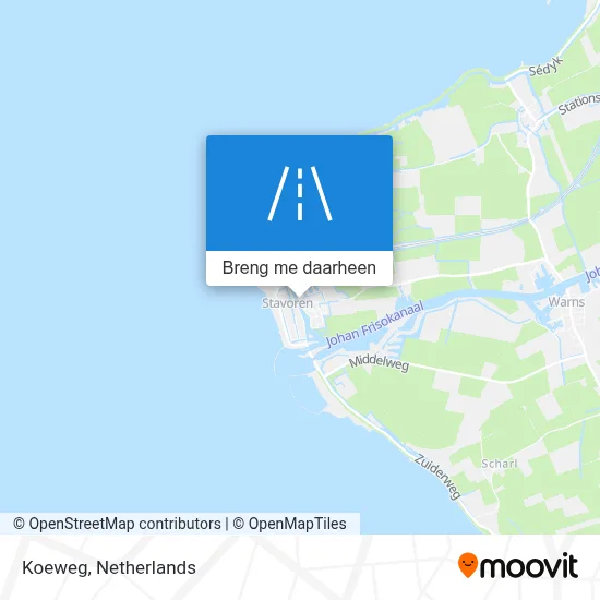 Koeweg kaart