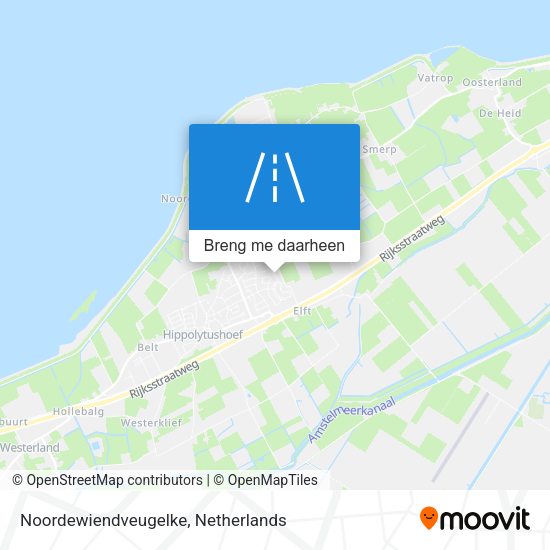 Noordewiendveugelke kaart