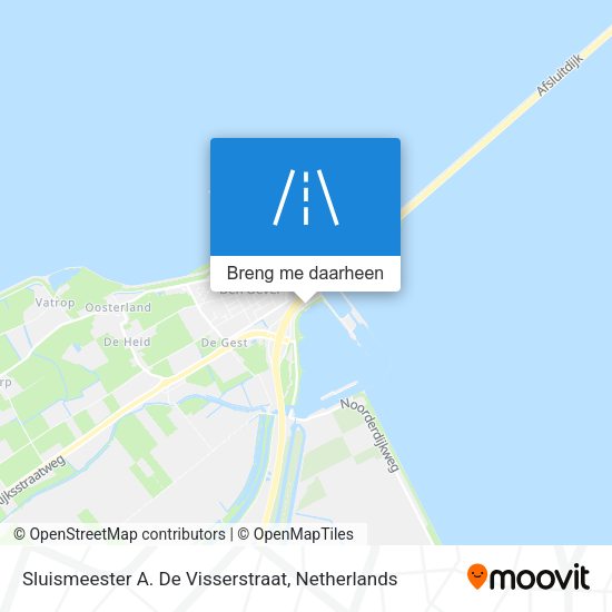 Sluismeester A. De Visserstraat kaart