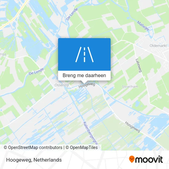 Hoogeweg kaart