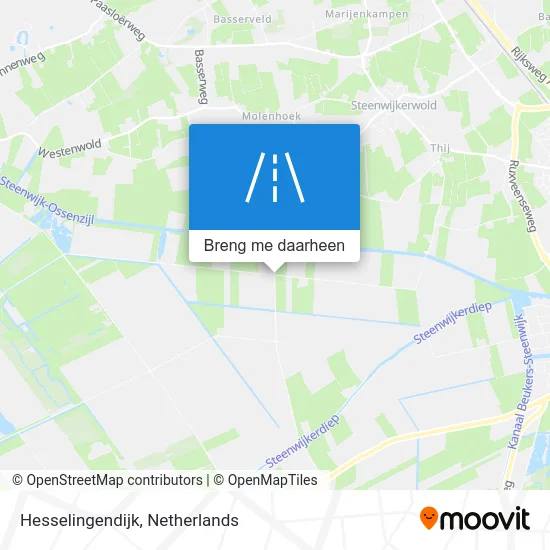 Hesselingendijk kaart