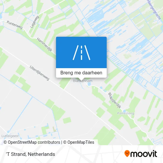 'T Strand kaart