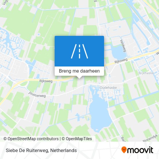 Siebe De Ruiterweg kaart