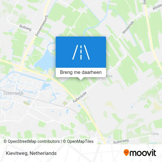Kievitweg kaart